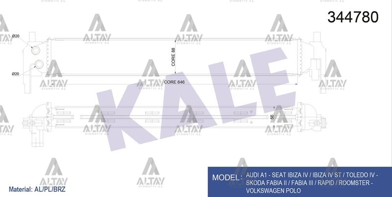 Seat Ibiza Intercooler 2010-