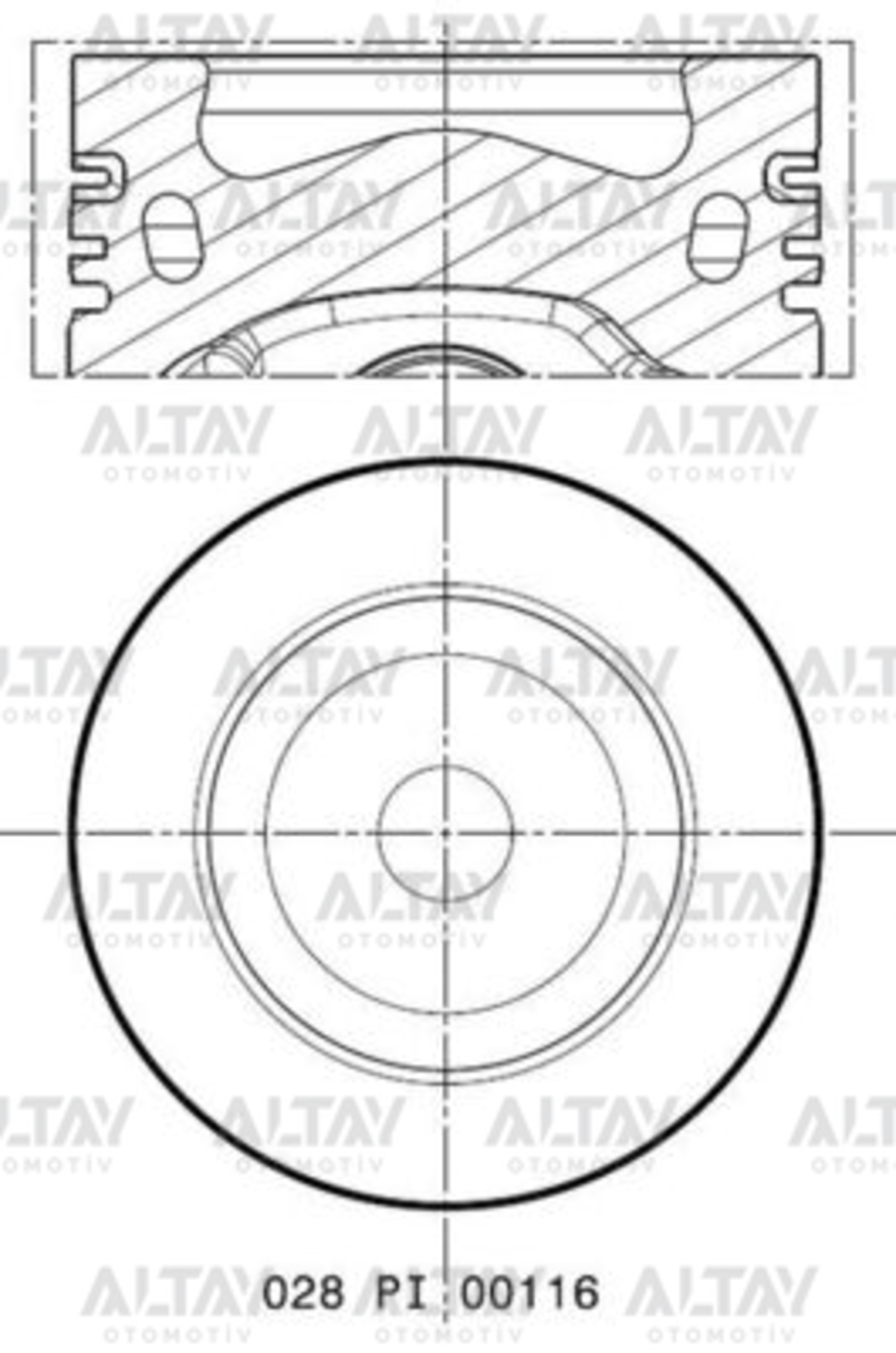 Volkswagen Tiguan Piston Segman Segmanlı OEM 03L107065AG