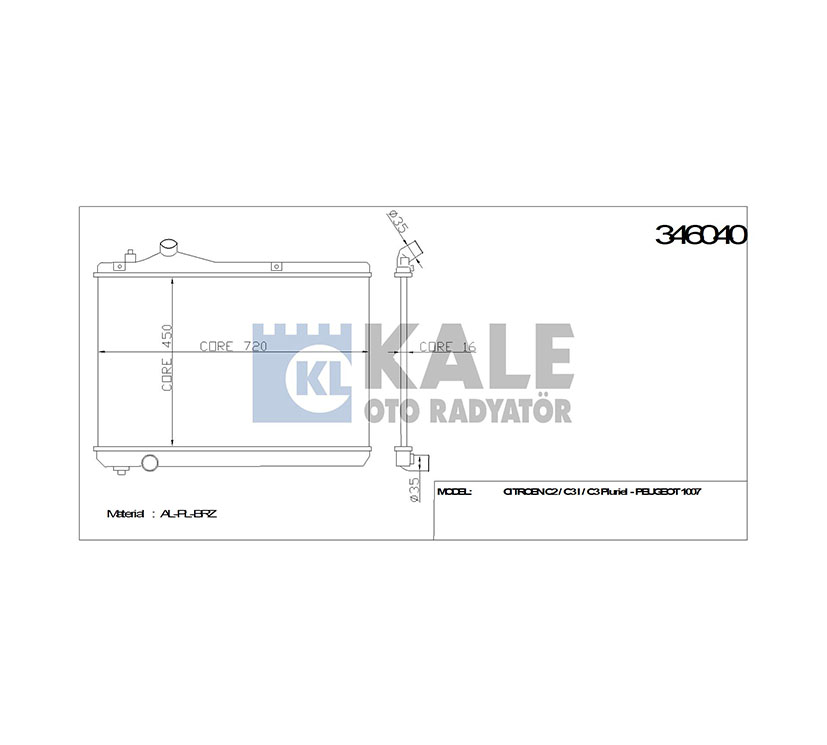 Suzuki Vitara Su Radyatörü 2005-2015 Radyatör Su . Ddıs M-t Brazıng OEM 17700-67J00