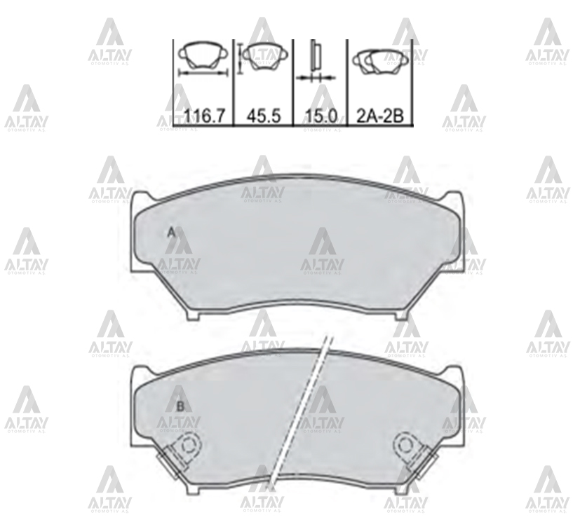 Suzuki Vitara Ön Fren Balata Kapı Ön OEM 55200-56830