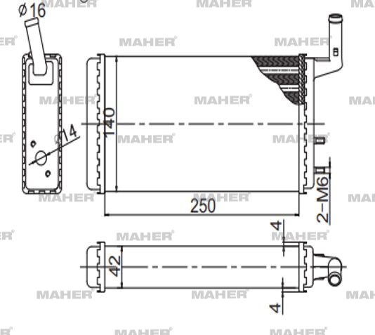 Fiat Dkş Kalorifer Radyatörü 1979-2002 Radyatör M. Dks OEM 85007271