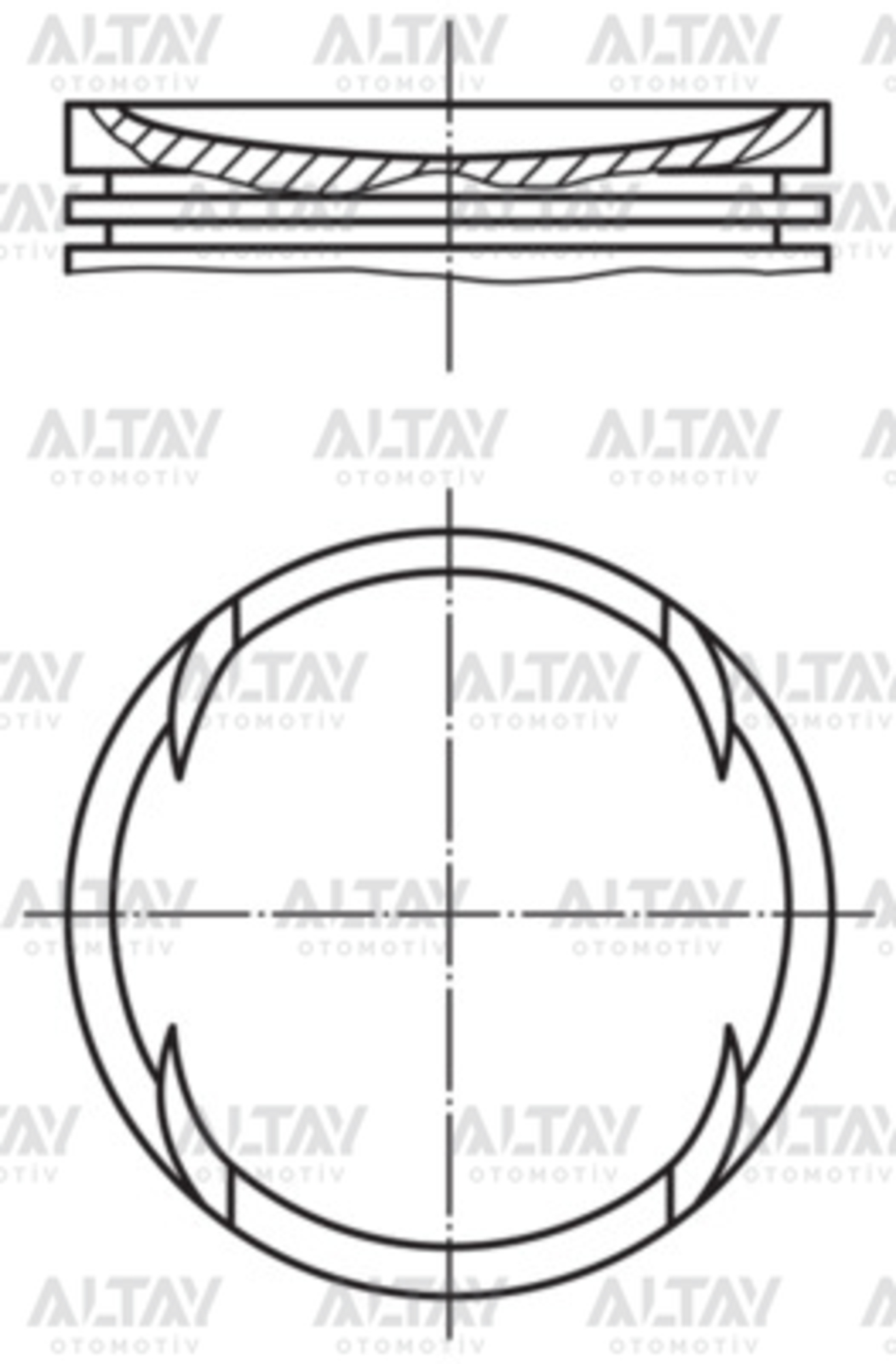 Seat Cordoba Piston Segman Segmanlı OEM 036107065AM Seat Cordoba Piston Segman Segmanlı OEM 036107065AM