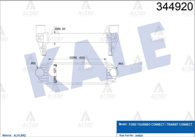 Ford Connect Intercooler 2002-2013