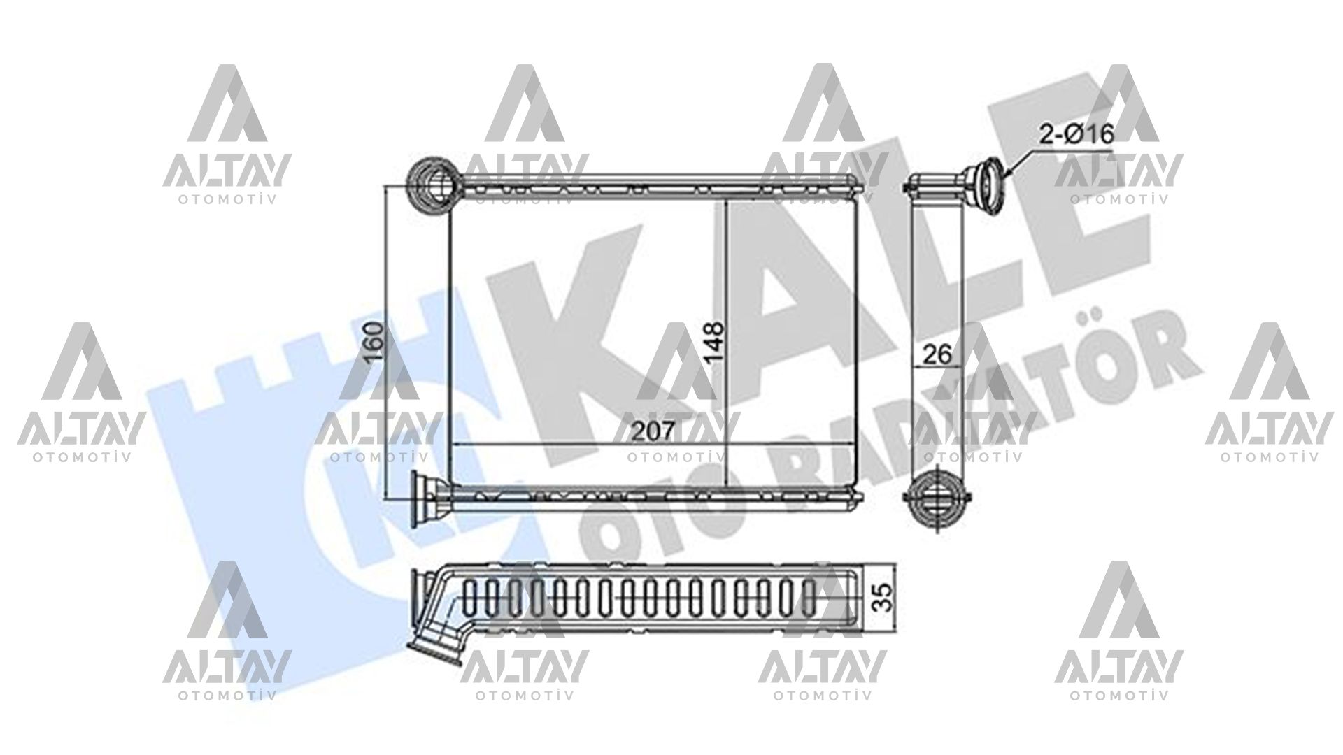 Renault Megane Kalorifer Radyatörü Radyatör Iv OEM 271154677R