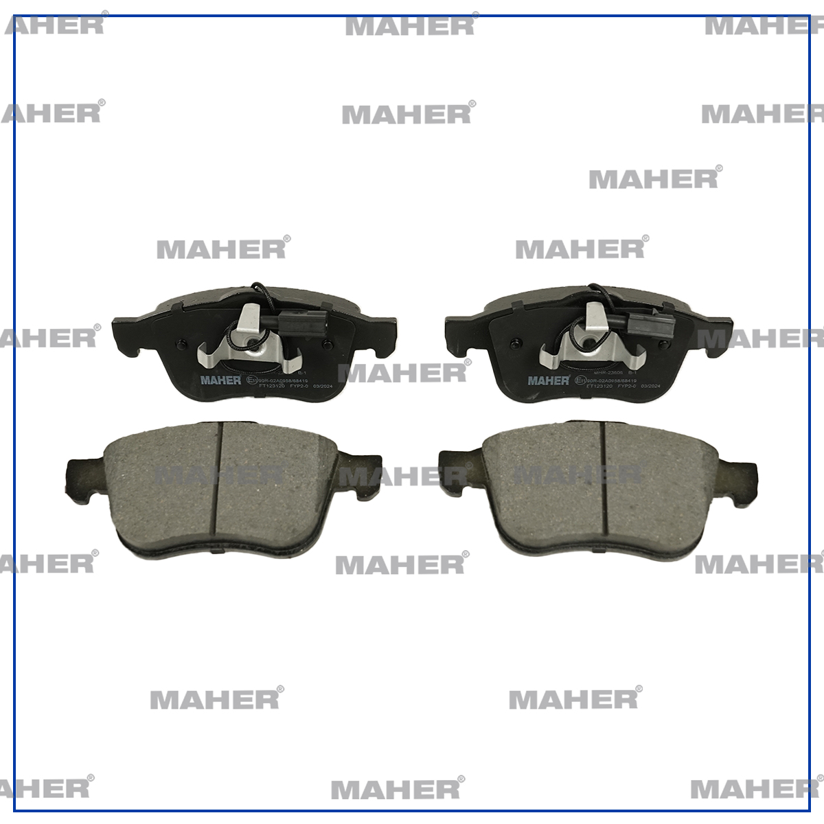Alfa Romeo 159 Ön Fren Balata OEM 77363599 Alfa Romeo 159 Ön Fren Balata OEM 77363599