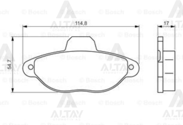 Fiat Punto Ön Fren Balata OEM 5892737