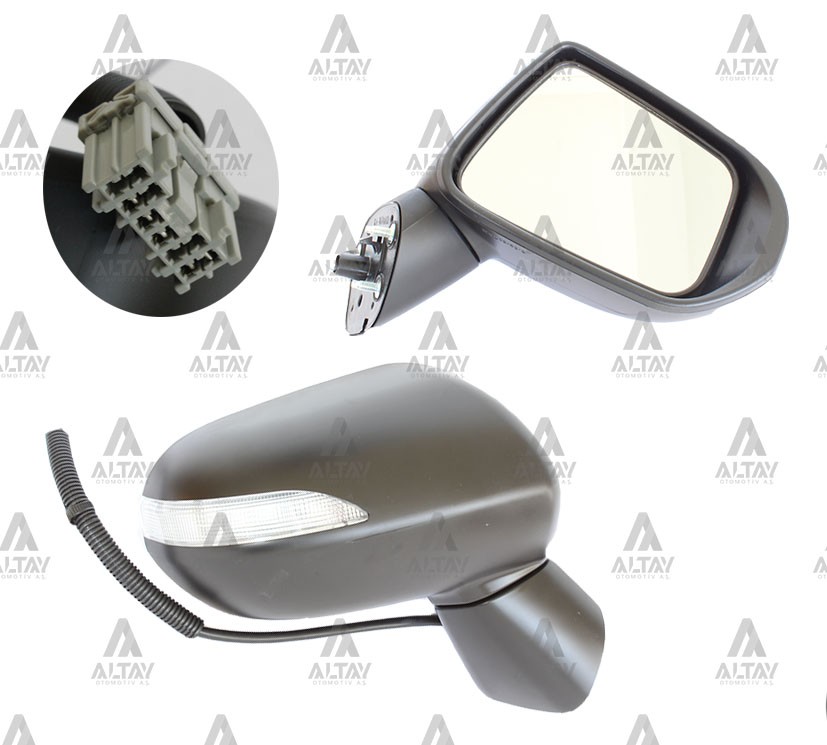 Honda Jazz Sağ Dış Dikiz Aynası 2002-2008 Ayna Dış Elektrikli Sinyalli Sağ OEM 76200-SAA-G21ZB