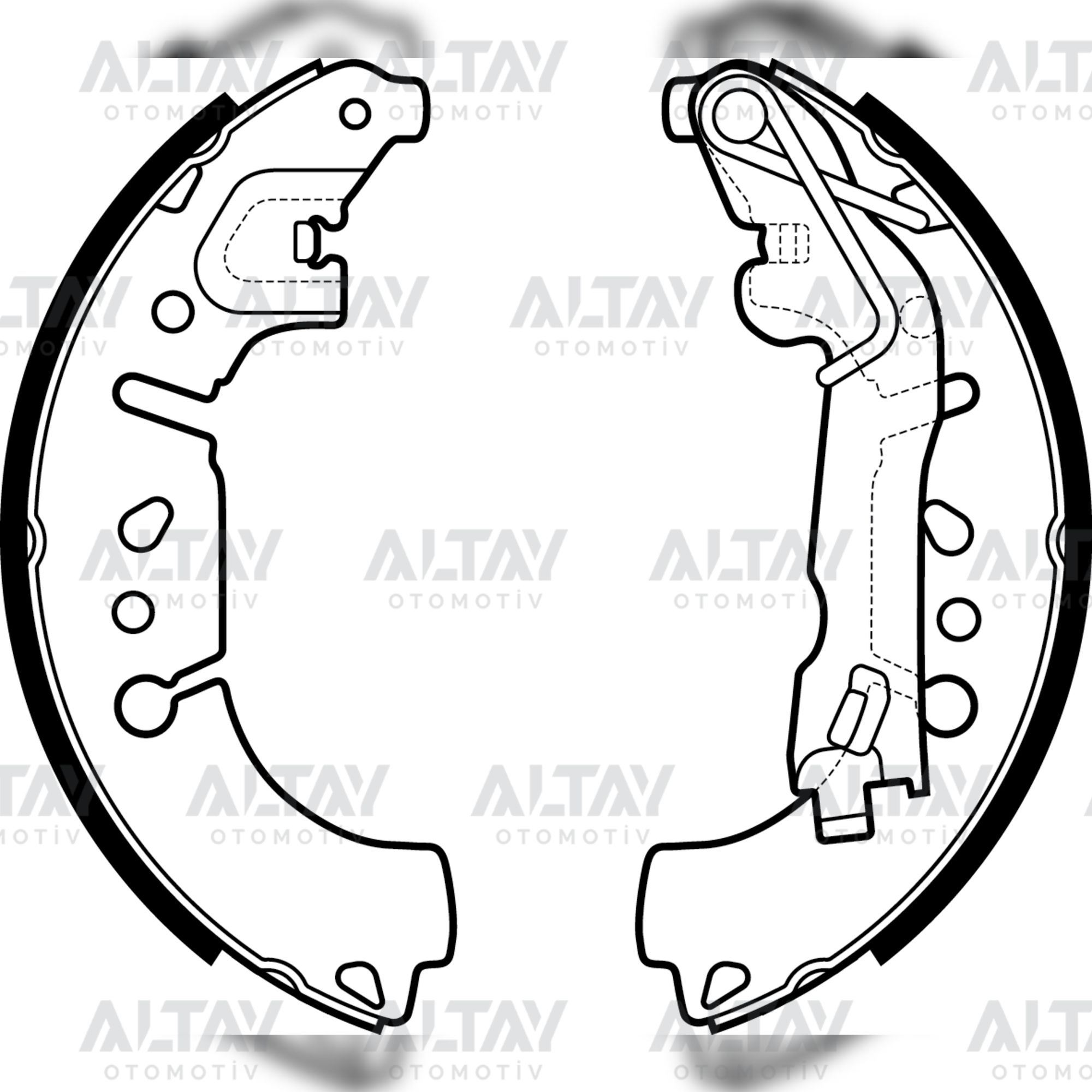 Fiat Egea Arka Fren Balatası 2015- Fiat Egea Arka Fren Balatası 2015-