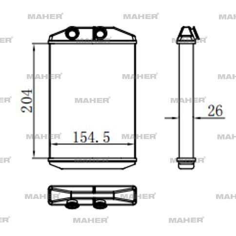 Renault Kangoo Kalorifer Radyatörü 2008- Radyatör OEM 7701209819