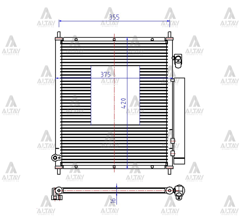 Honda Jazz Klima Radyatörü 2002-2008 Radyatör Brazıng OEM 80110-SAA-003 Honda Jazz Klima Radyatörü 2002-2008 Radyatör Brazıng OEM 80110-SAA-003