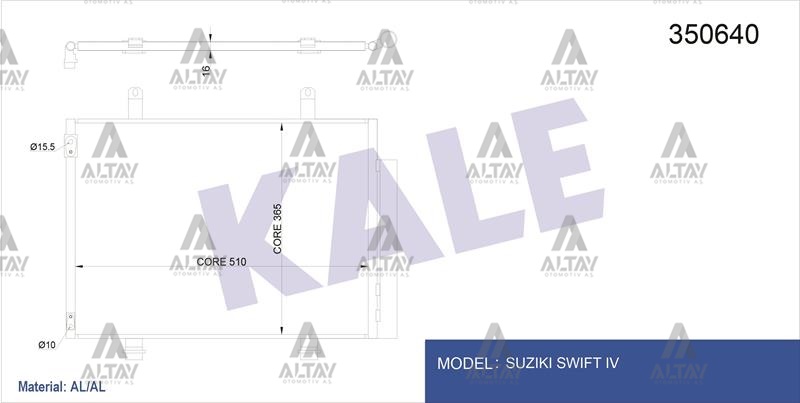 Suzuki Swift Klima Radyatörü 2010- Radyatör OEM 95310-68L00