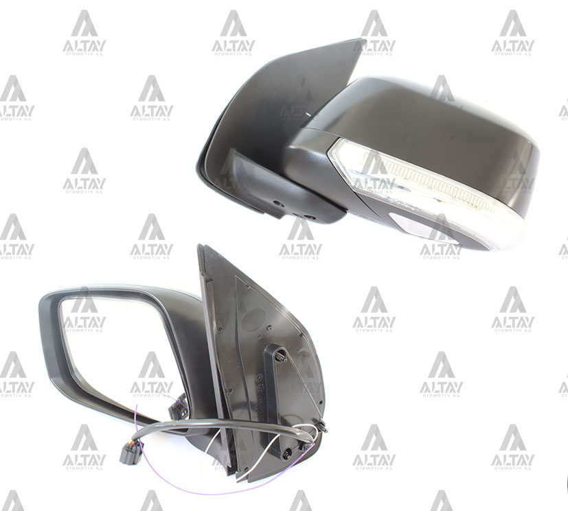 Nissan Navara Sol Dış Dikiz Aynası Ayna Dış Pıckup Elektrikli Isıtmalı Sinyalli Otomatik Katlanır Siyah Sol OEM 96302-4X10B