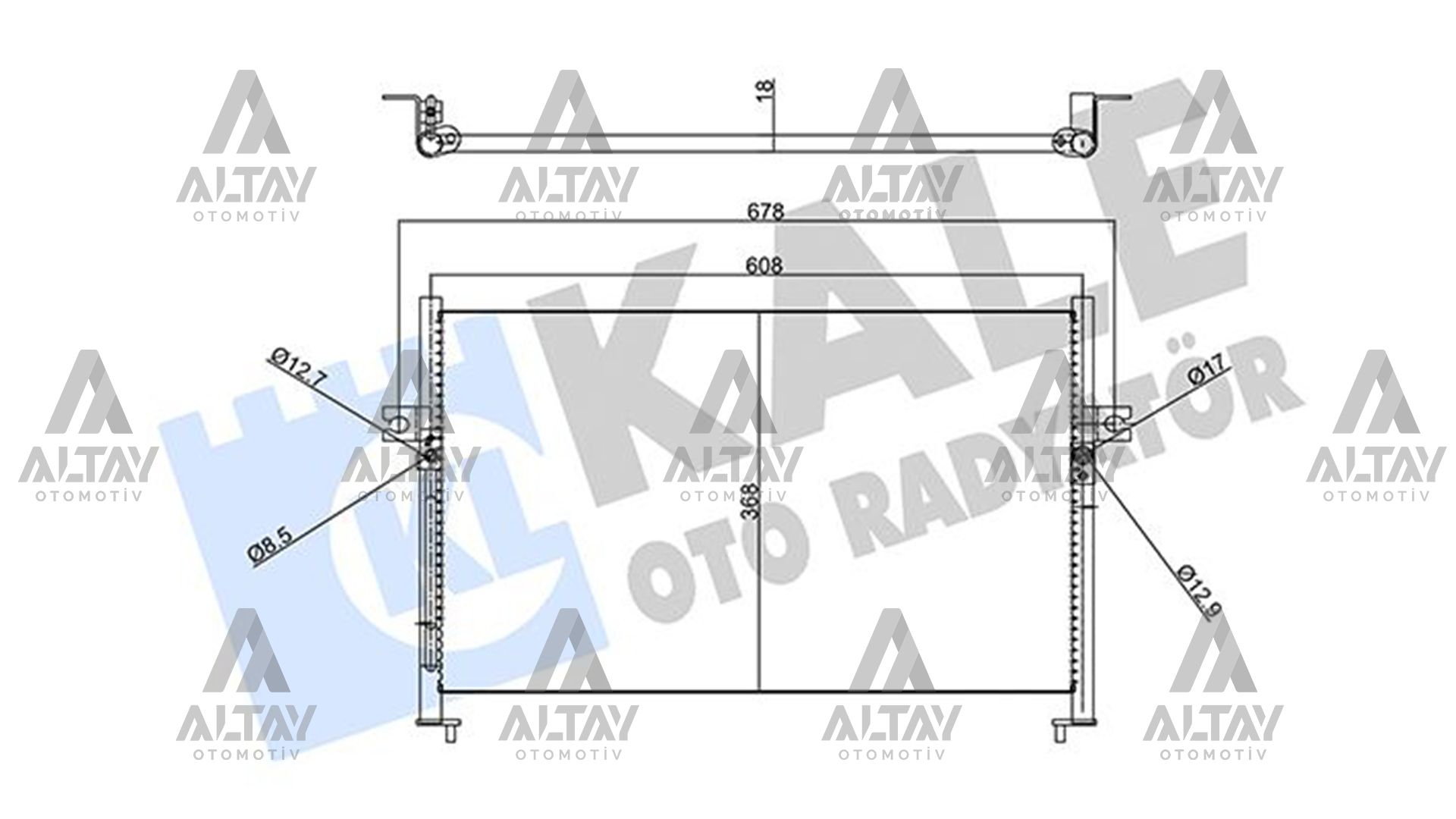 Hyundai Starex Klima Radyatörü 1998-2008 Radyatör OEM 97606-4A000