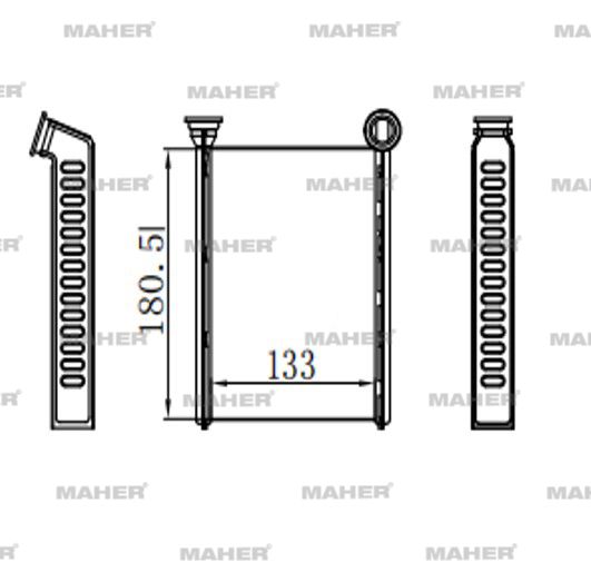 Renault Captur Kalorifer Radyatörü 2013- Radyatör Iv OEM 271153553R