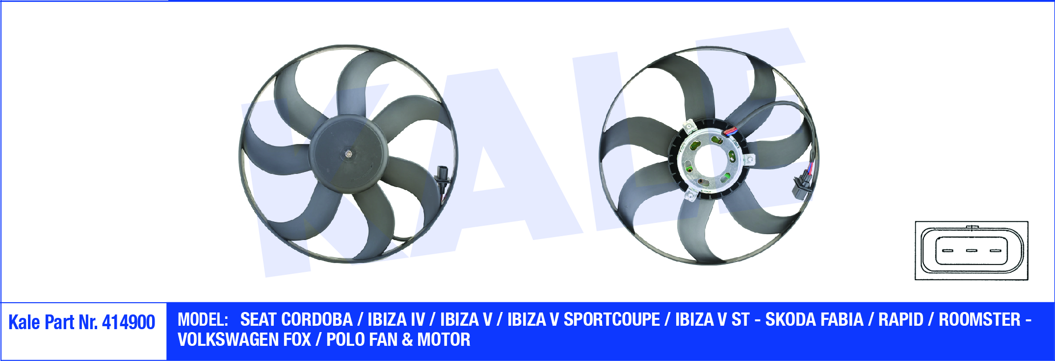 Seat Ibiza Radyatör Fan ve Motoru Fan OEM 6Q0959455AD Seat Ibiza Radyatör Fan ve Motoru Fan OEM 6Q0959455AD