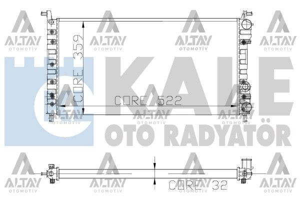 Fiat Palio Su Radyatörü 1996-2005 Radyatör Su OEM 46449104 Fiat Palio Su Radyatörü 1996-2005 Radyatör Su OEM 46449104