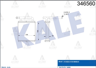 Hyundai H100 Ön Kalorifer Radyatörü Radyatör H Minibüs Klimalı Ön Brazıng OEM 97211-43030 Hyundai H100 Ön Kalorifer Radyatörü Radyatör H Minibüs Klimalı Ön Brazıng OEM 97211-43030