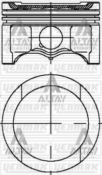 Seat Toledo Piston Segman 2001-2010 Segmanlı Golf4 OEM 06A107065BN Seat Toledo Piston Segman 2001-2010 Segmanlı Golf4 OEM 06A107065BN