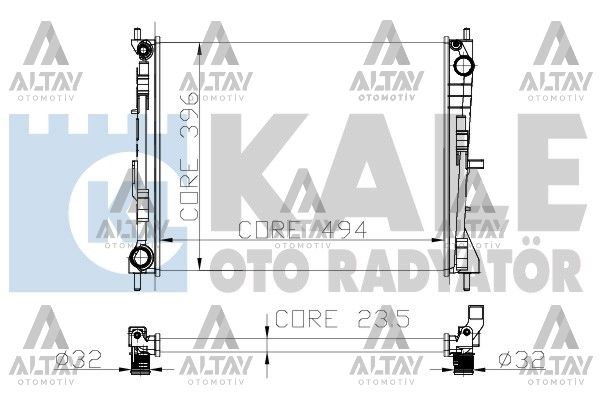 Renault Modus Su Radyatörü 2004- Radyatör Su Iıı OEM 8200138738 Renault Modus Su Radyatörü 2004- Radyatör Su Iıı OEM 8200138738