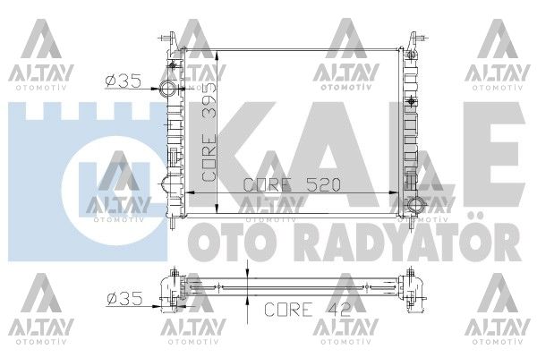Fiat Palio Su Radyatörü 2003-2012 Radyatör Su OEM 51718122