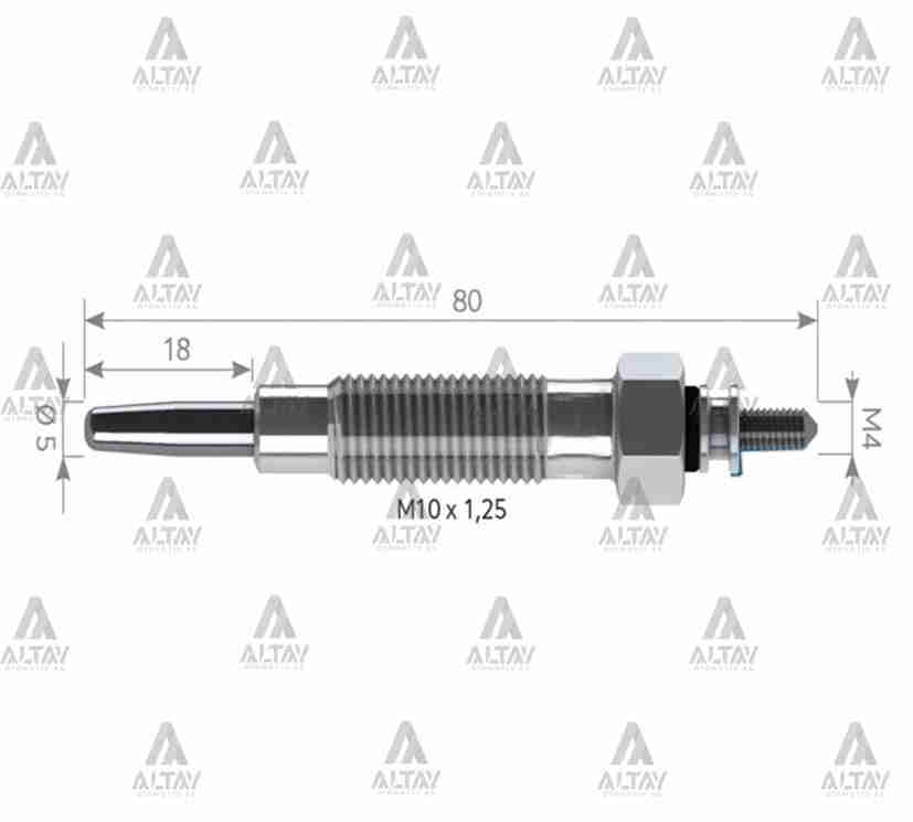 Mitsubishi L200 Kızdırma Bujisi 1990-1999 L OEM MD197511