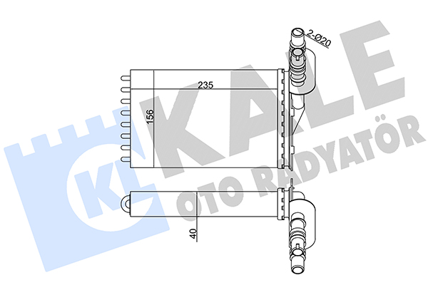 Renault Symbol Kalorifer Radyatörü Radyatör Iı OEM 7701044790 Renault Symbol Kalorifer Radyatörü Radyatör Iı OEM 7701044790