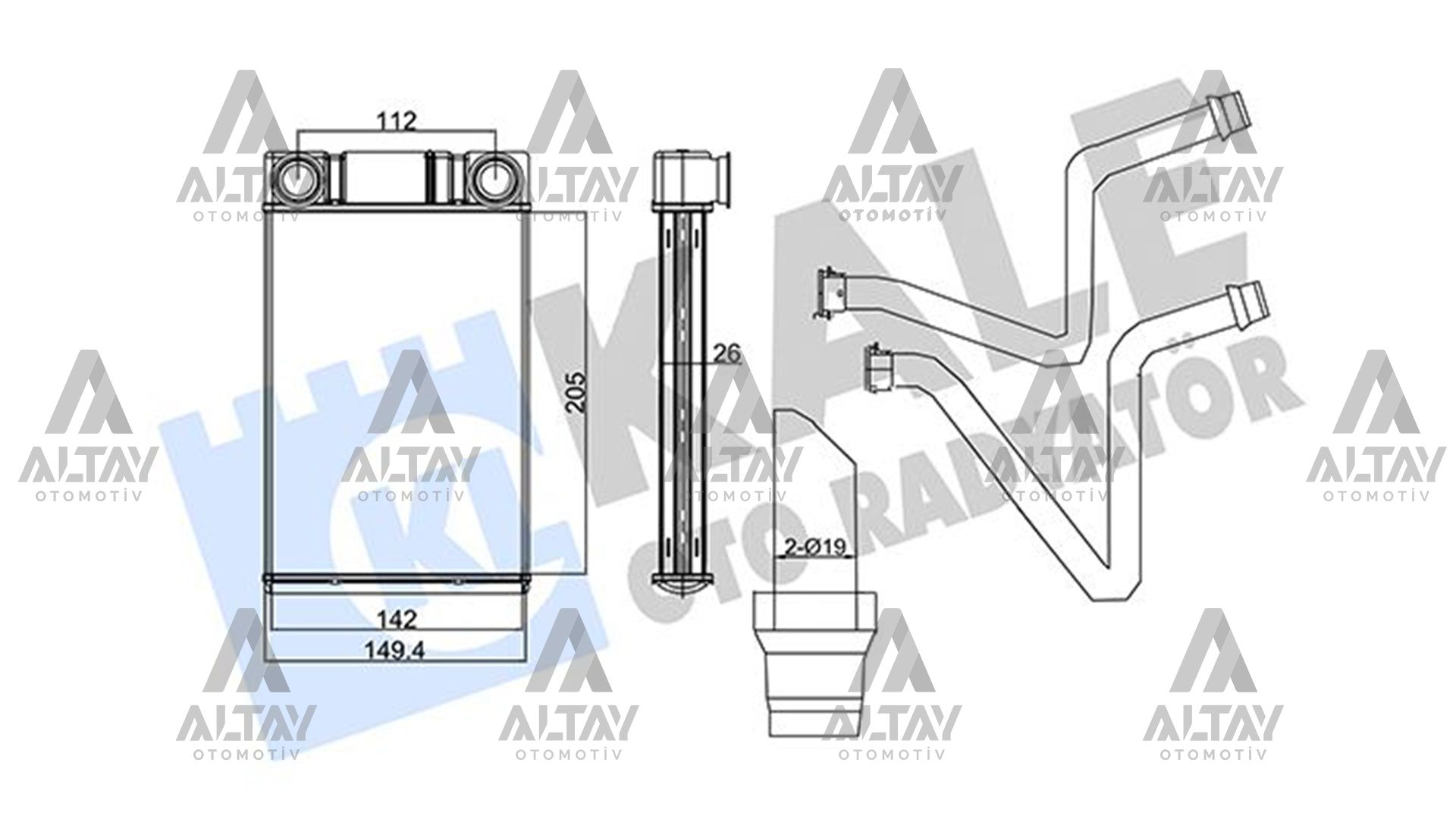 Opel Mokka Kalorifer Radyatörü Radyatör OEM 1618446 Opel Mokka Kalorifer Radyatörü Radyatör OEM 1618446