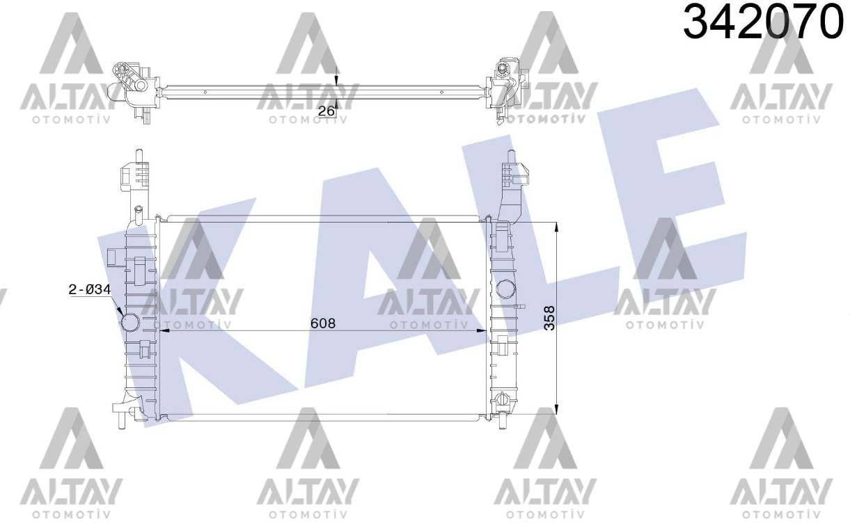 Opel Meriva Su Radyatörü Radyatör Su A . - . - . - . Brazıng OEM 1300253 Opel Meriva Su Radyatörü Radyatör Su A . - . - . - . Brazıng OEM 1300253